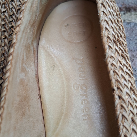 Paul Green Women's Tan Woven Flats Size 9 B1 - Picture 3 of 10
